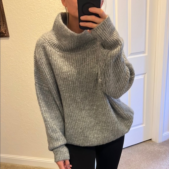 Calvin Klein Jeans Gray Turtleneck Sweater Cozy Knit size M - Picture 13 of 17